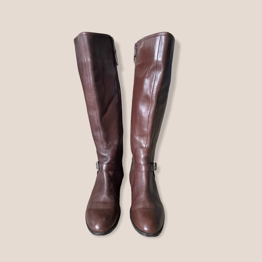 Lauren Ralph Lauren Marion Riding Boot 5.5 Brown